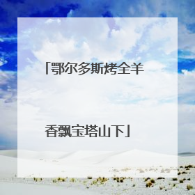 鄂尔多斯烤全羊香飘宝塔山下
