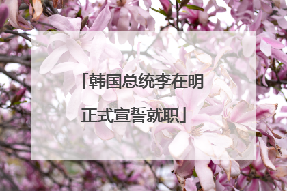 韩国总统李在明正式宣誓就职