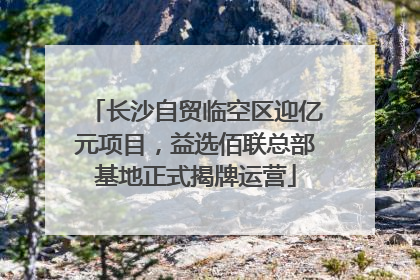 长沙自贸临空区迎亿元项目，益选佰联总部基地正式揭牌运营