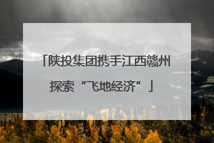 陕投集团携手江西赣州 探索“飞地经济”