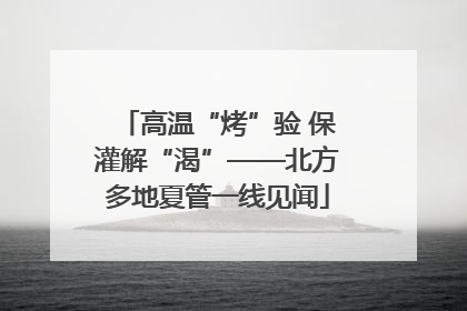 高温“烤”验 保灌解“渴”——北方多地夏管一线见闻