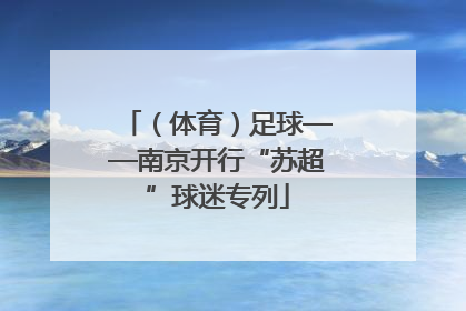 （体育）足球——南京开行“苏超”球迷专列