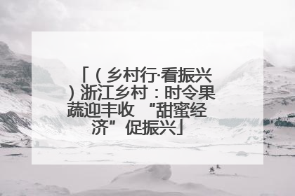 （乡村行·看振兴）浙江乡村：时令果蔬迎丰收 “甜蜜经济”促振兴