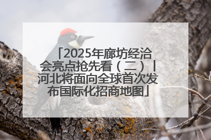 2025年廊坊经洽会亮点抢先看（二）丨河北将面向全球首次发布国际化招商地图