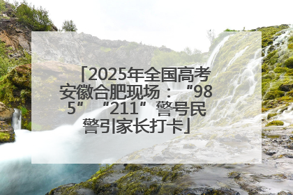 2025年全国高考安徽合肥现场：“985”“211”警号民警引家长打卡