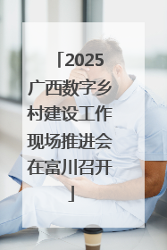 2025广西数字乡村建设工作现场推进会在富川召开