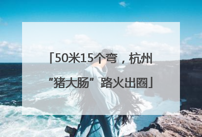 50米15个弯，杭州“猪大肠”路火出圈