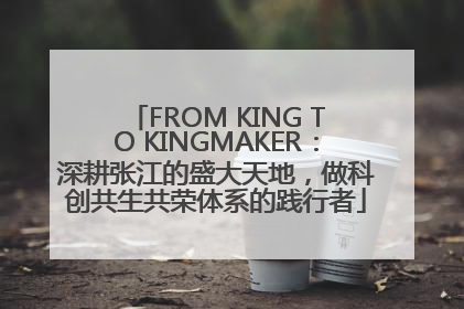 FROM KING TO KINGMAKER：深耕张江的盛大天地，做科创共生共荣体系的践行者