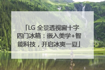LG 全景透视窗十字四门冰箱：嵌入美学+智能科技，开启冰爽一夏